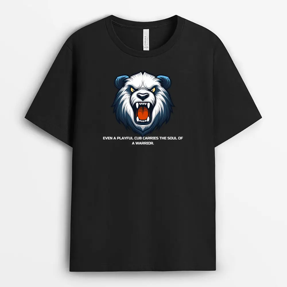 Even A Playful Cub Carries The Soul Of A Warrior Mavaxtee T-Shirt - Black