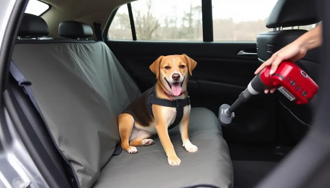 A pet-proofed car interior ensures comfort and cleanliness.